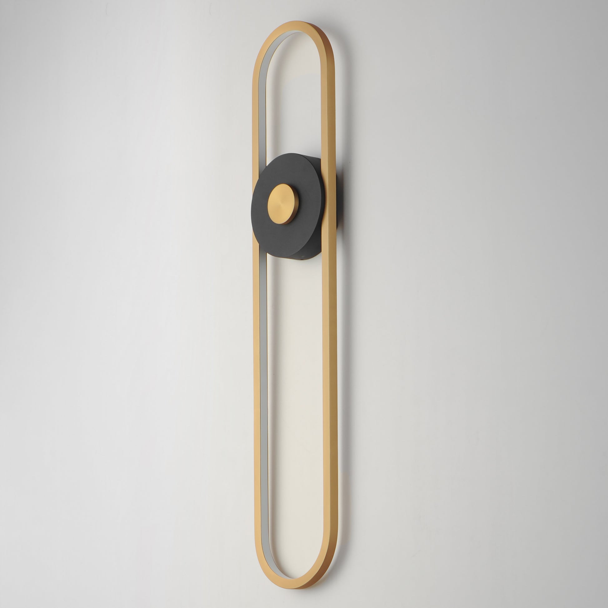 Gravity X-Large Outdoor LED Sconce Black/Gold by ET2