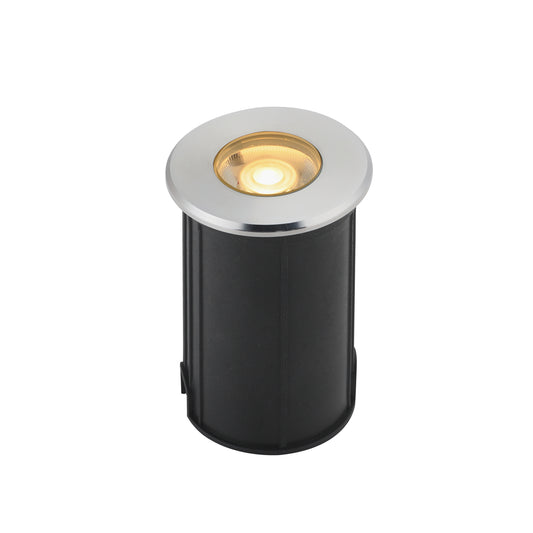 In-Ground 5W LED Landscape Light Brushed Aluminum by ET2
