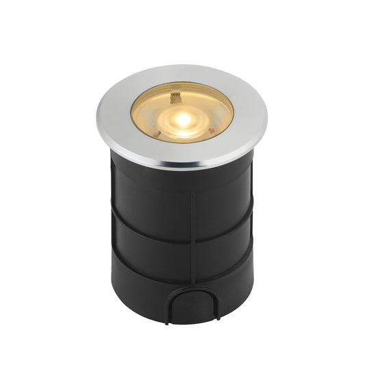 In-Ground 7W LED Landscape Light Brushed Aluminum by ET2