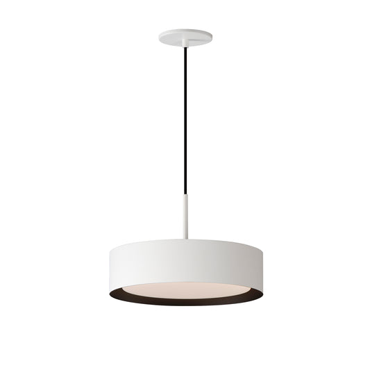 Echo 13" LED Pendant White/Black by ET2