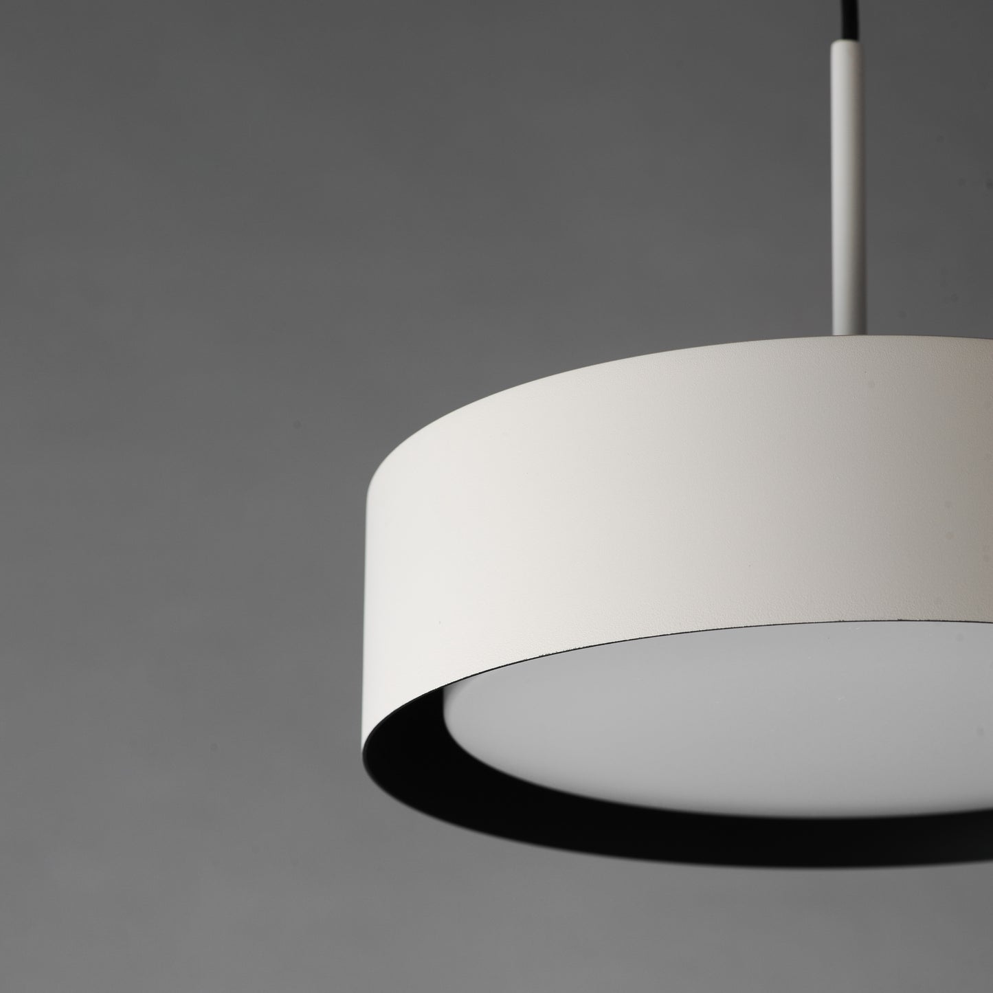 Echo 13" LED Pendant White/Black by ET2