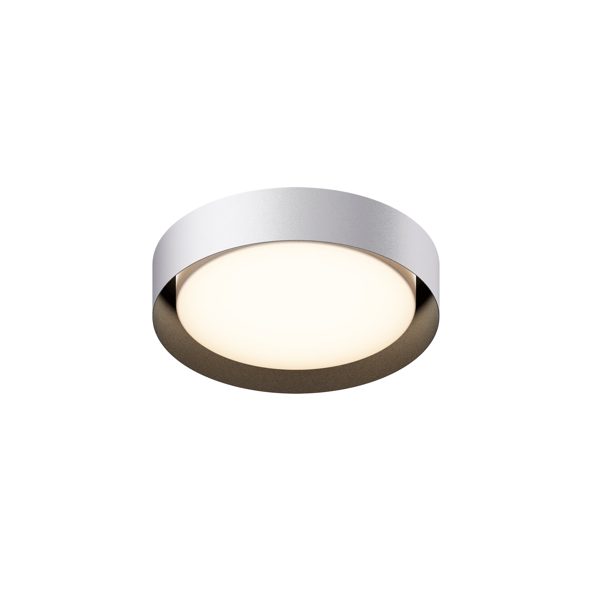 Echo 16" LED Flush Mount White/Black by ET2
