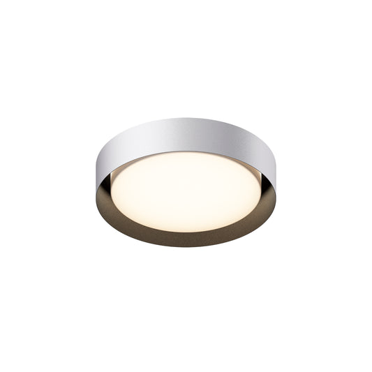 Echo 16" LED Flush Mount White/Black by ET2