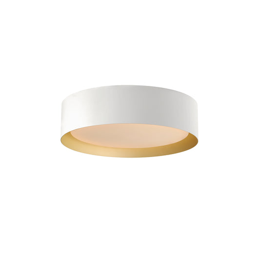 Echo 16" LED Flush Mount White/Gold by ET2