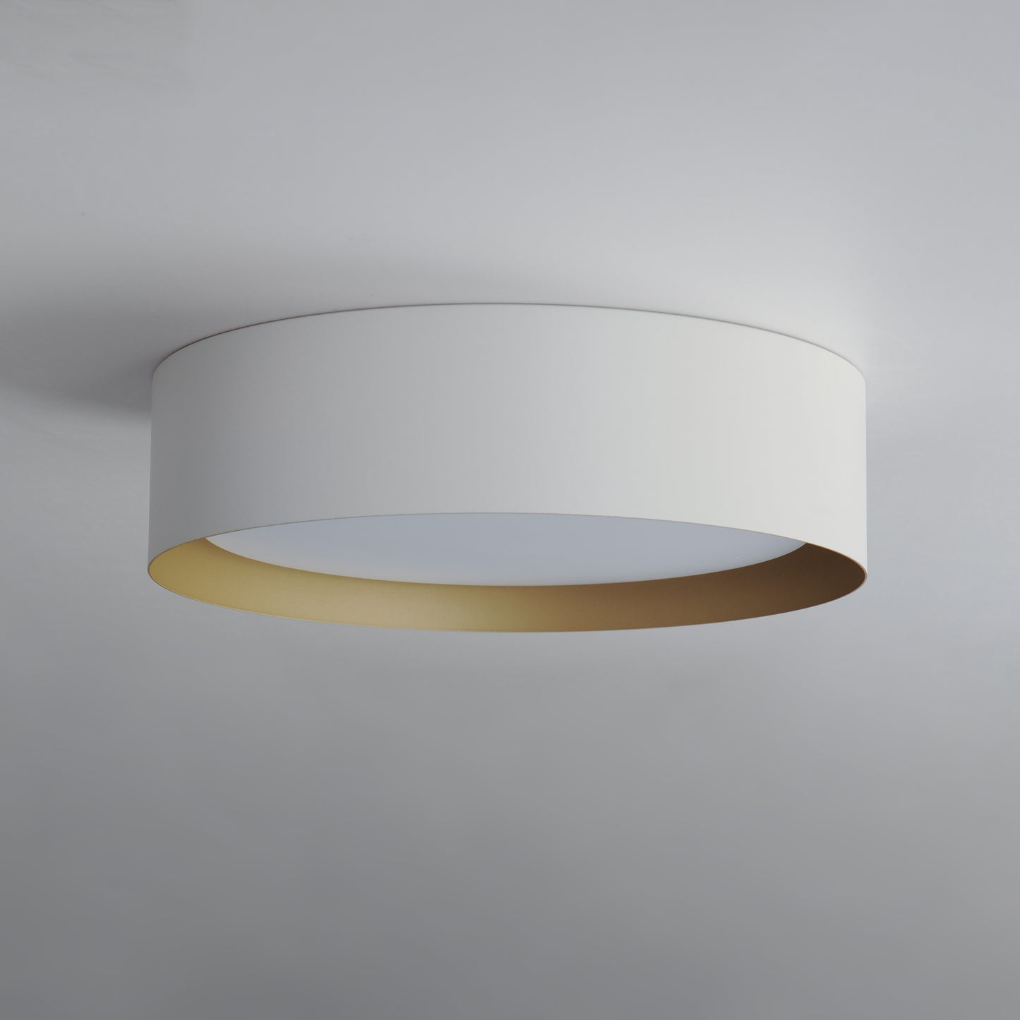 Echo 16" LED Flush Mount White/Gold by ET2