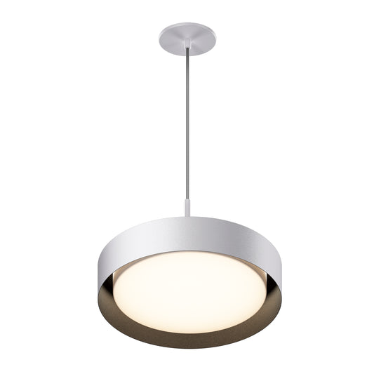 Echo 16" LED Pendant White/Black by ET2
