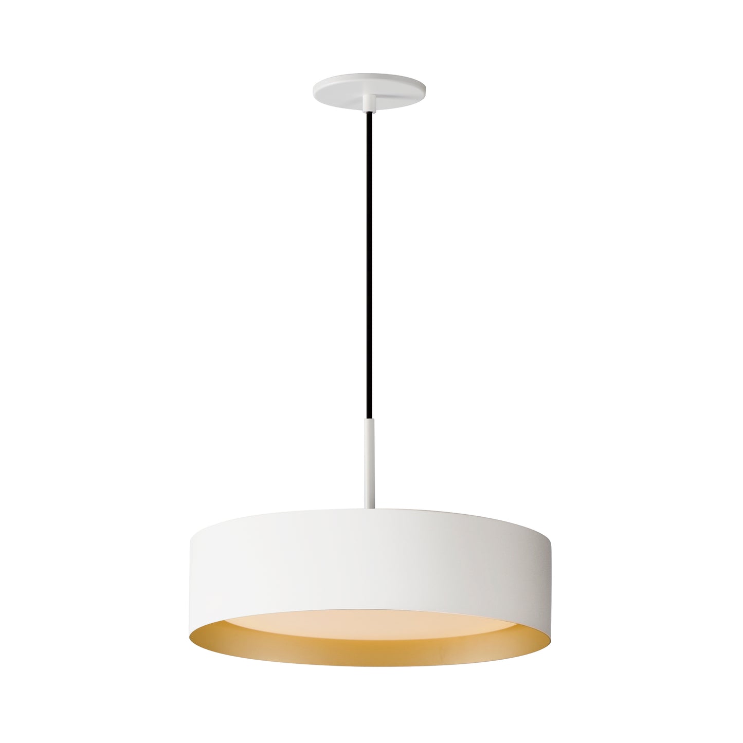 Echo 16" LED Pendant White/Gold by ET2