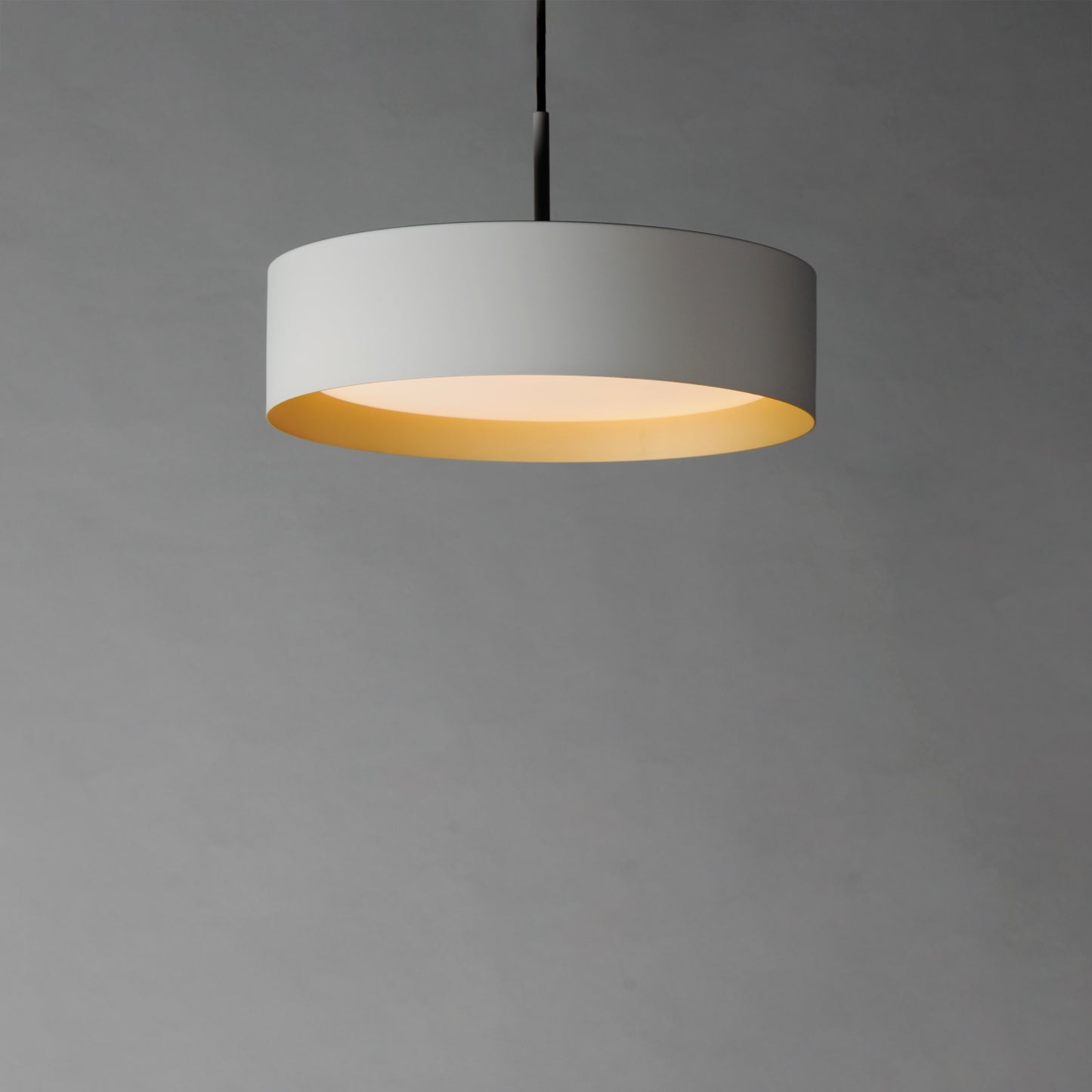 Echo 16" LED Pendant White/Gold by ET2