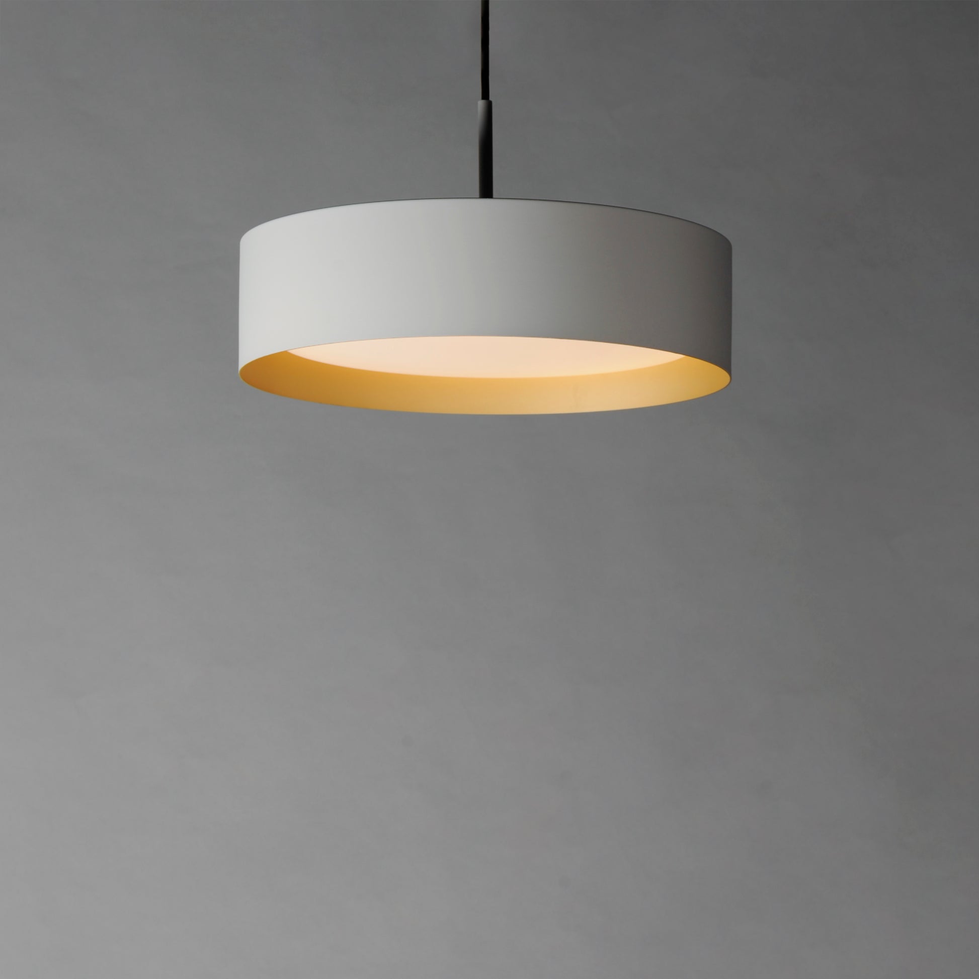 Echo 16" LED Pendant White/Gold by ET2