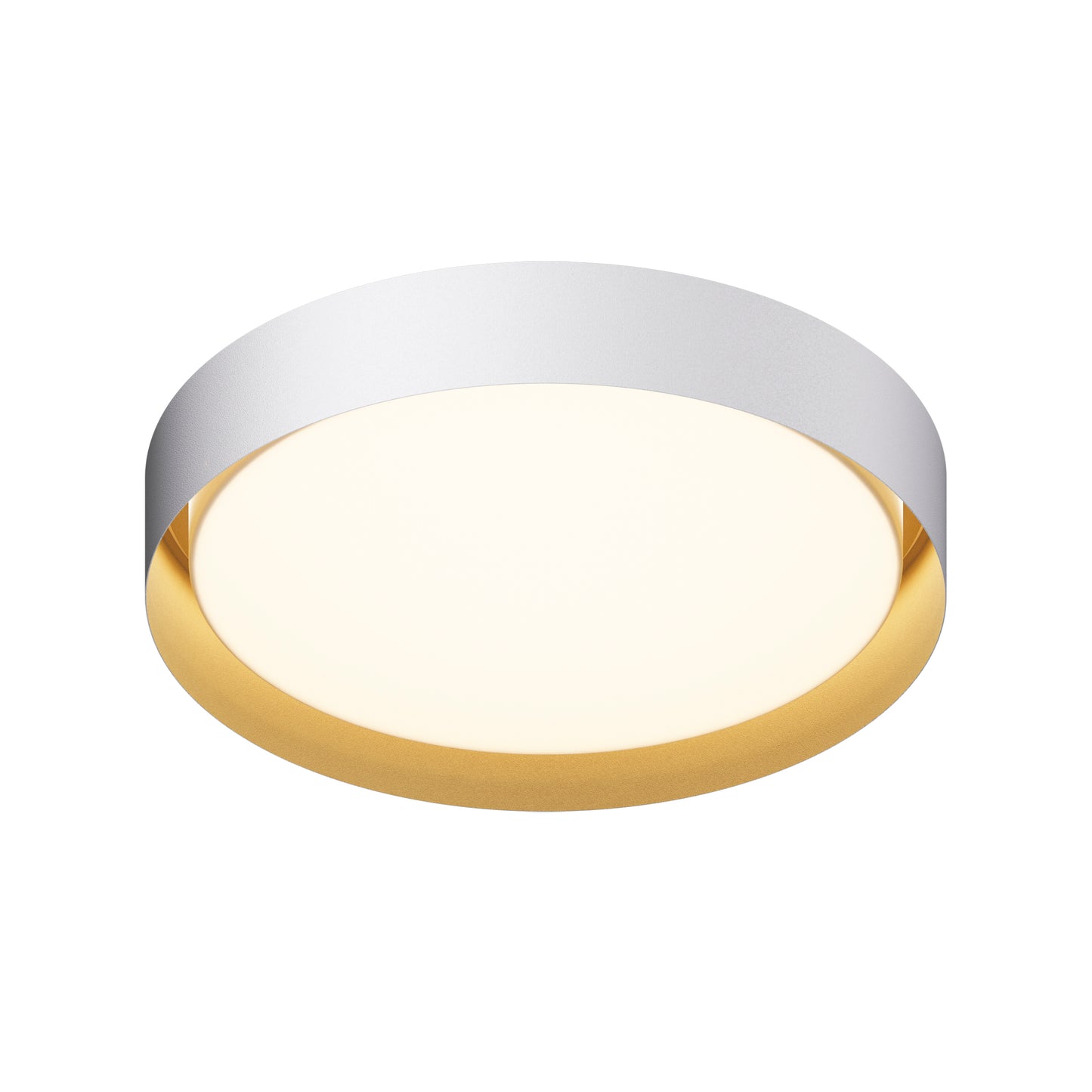Echo 24" LED Flush Mount White/Gold by ET2