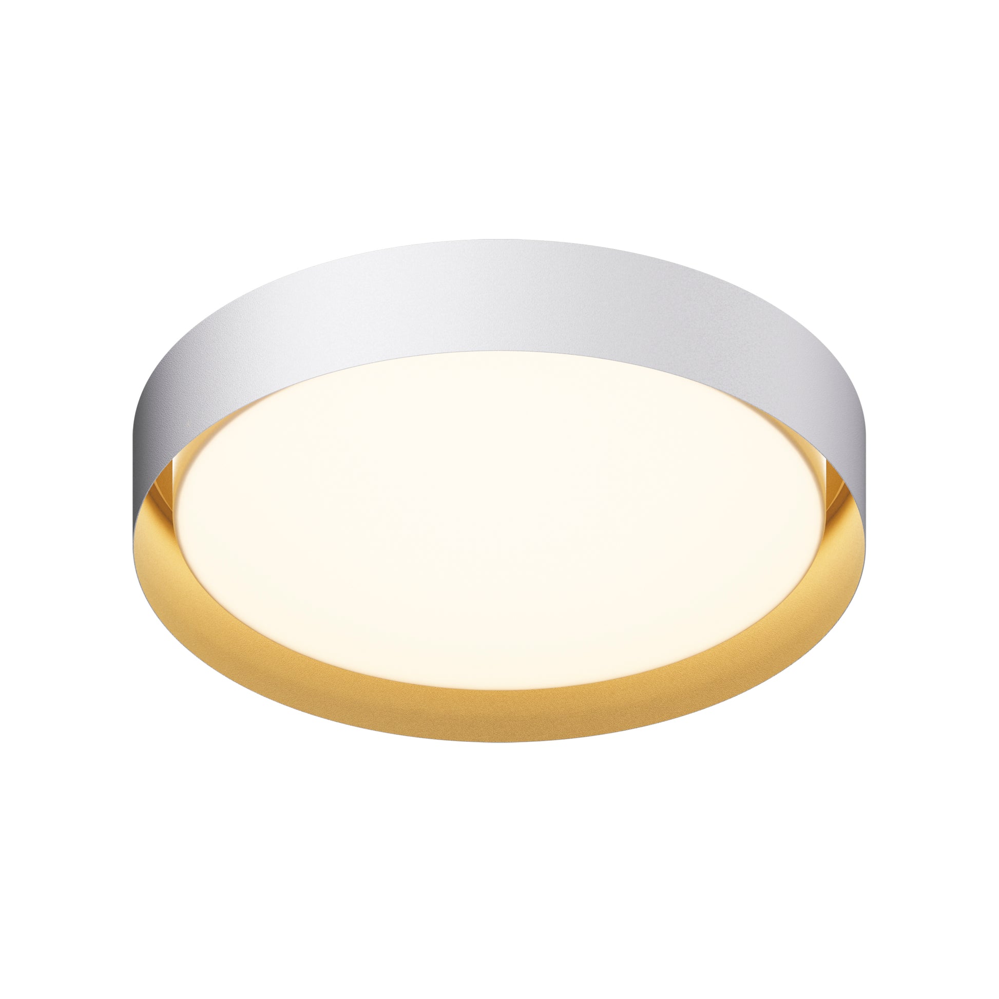 Echo 24" LED Flush Mount White/Gold by ET2