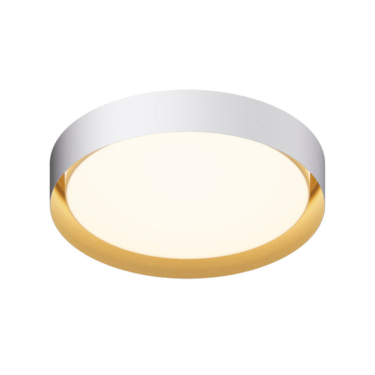 Echo 24" LED Flush Mount White/Gold by ET2