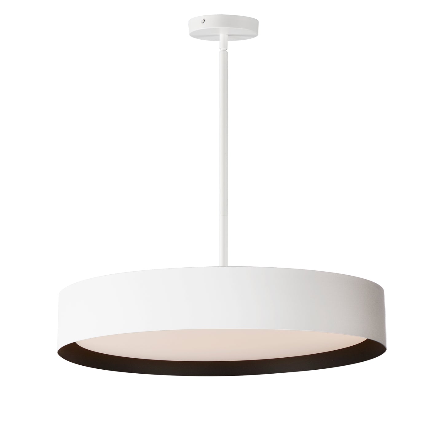Echo 24" LED Pendant White/Black by ET2