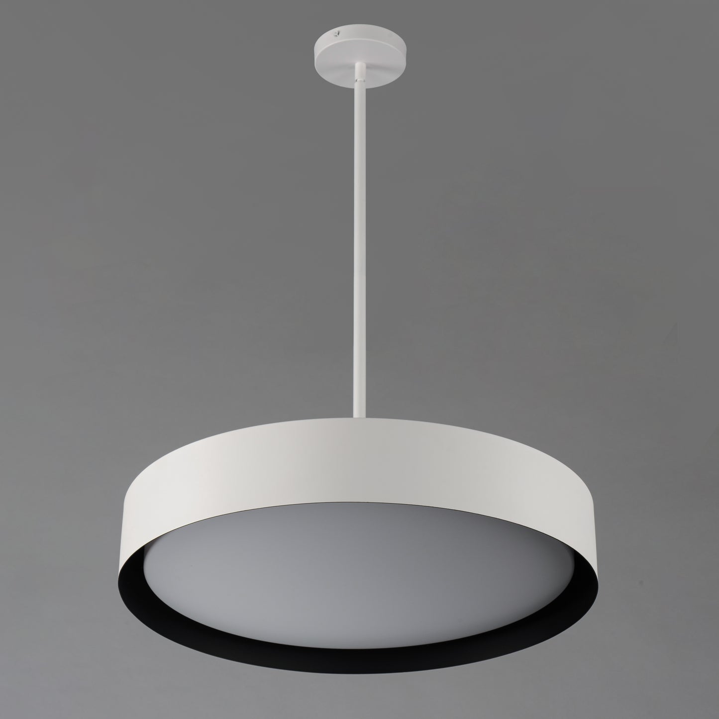 Echo 24" LED Pendant White/Black by ET2