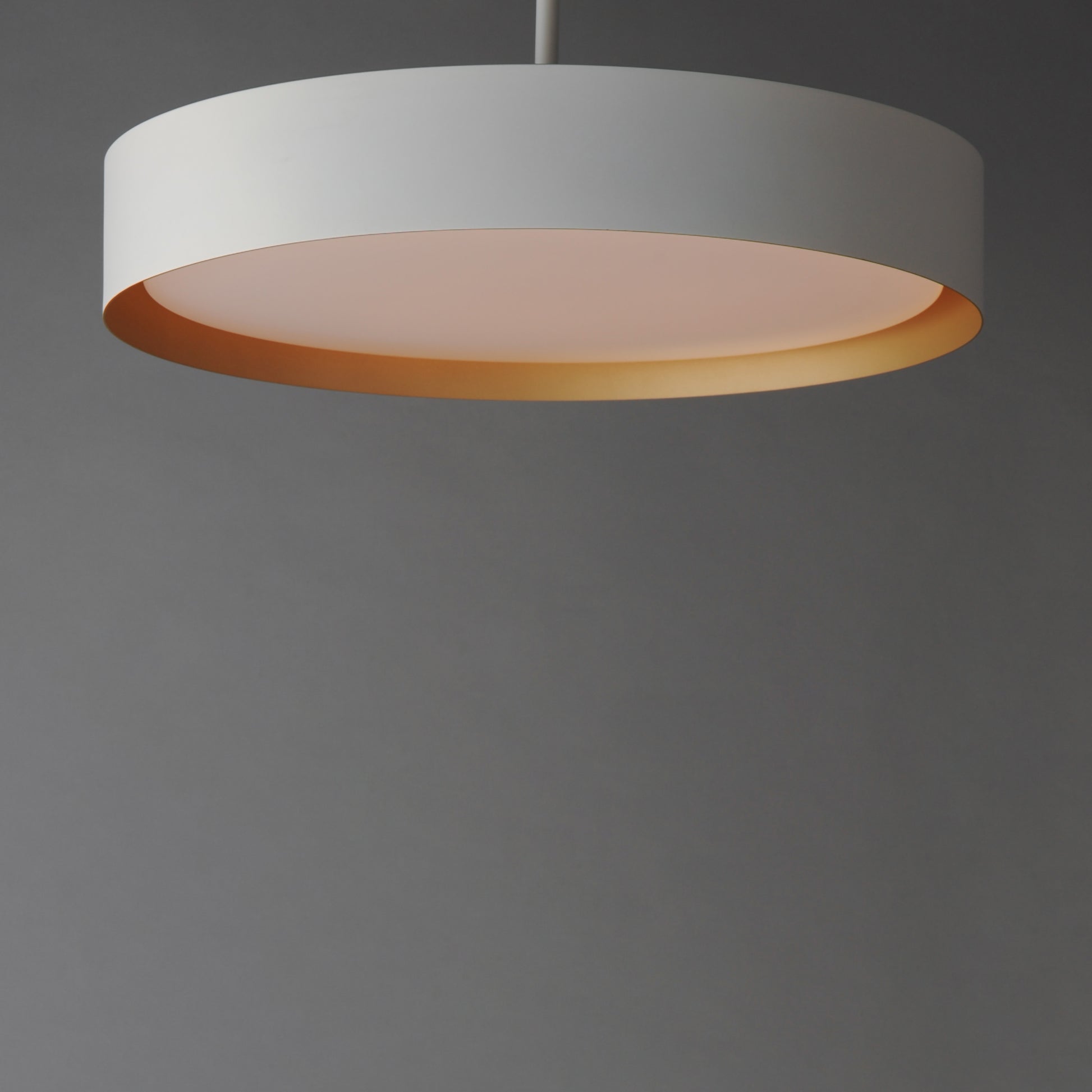 Echo 24" LED Pendant White/Gold by ET2