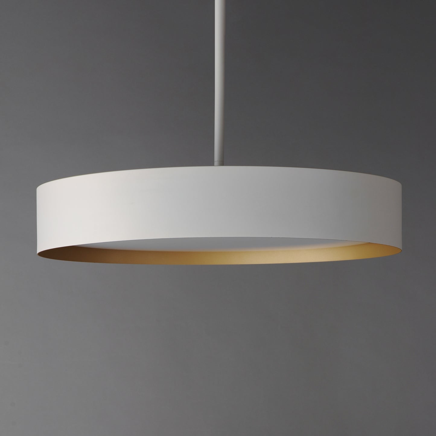 Echo 24" LED Pendant White/Gold by ET2
