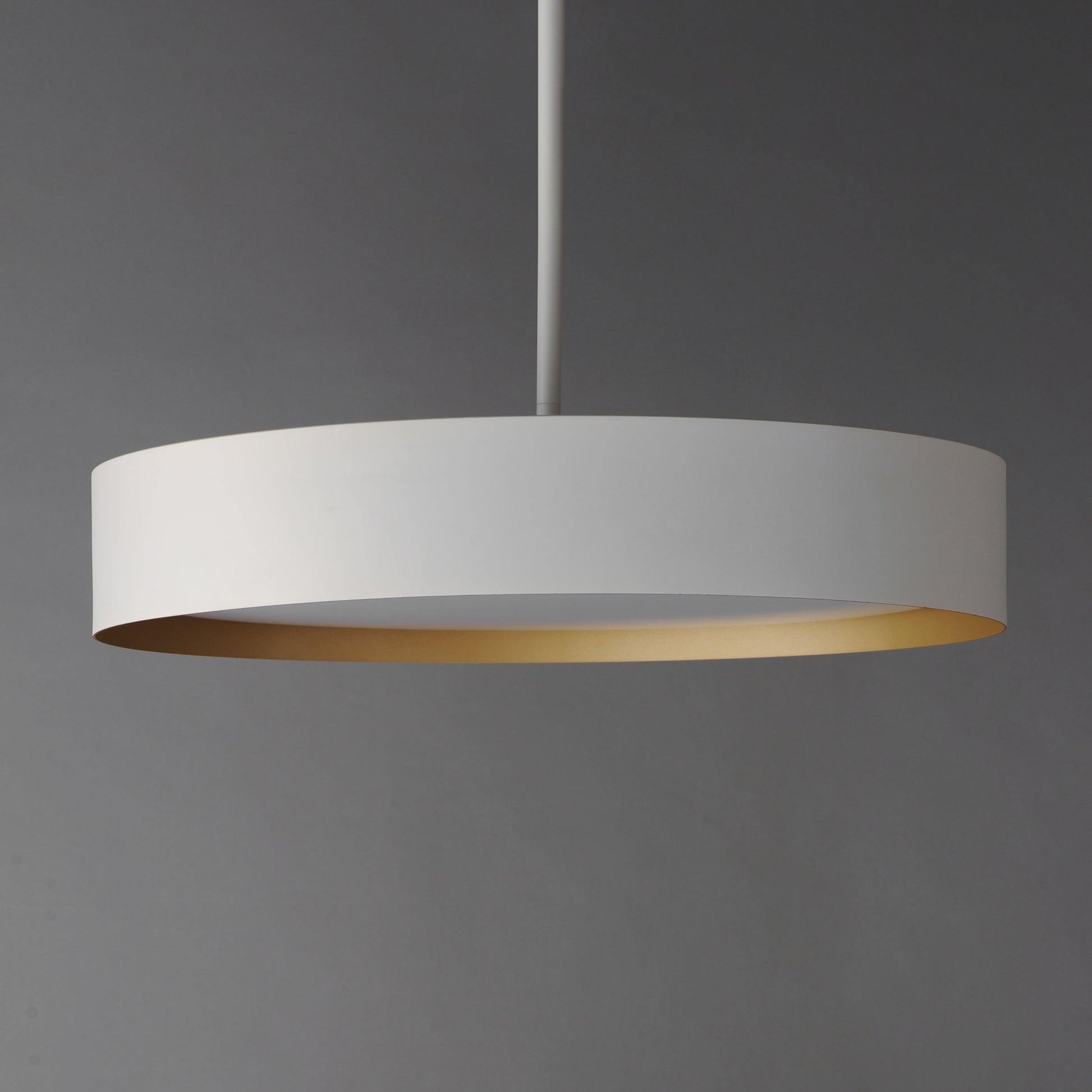 Echo 24" LED Pendant White/Gold by ET2