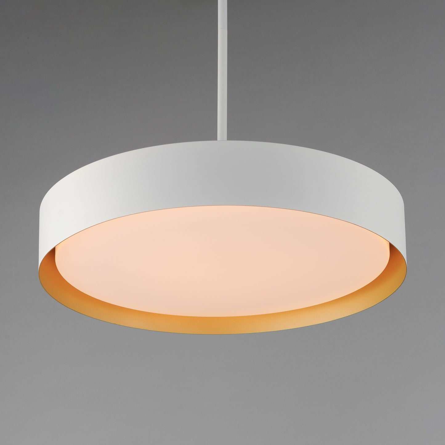 Echo 24" LED Pendant White/Gold by ET2