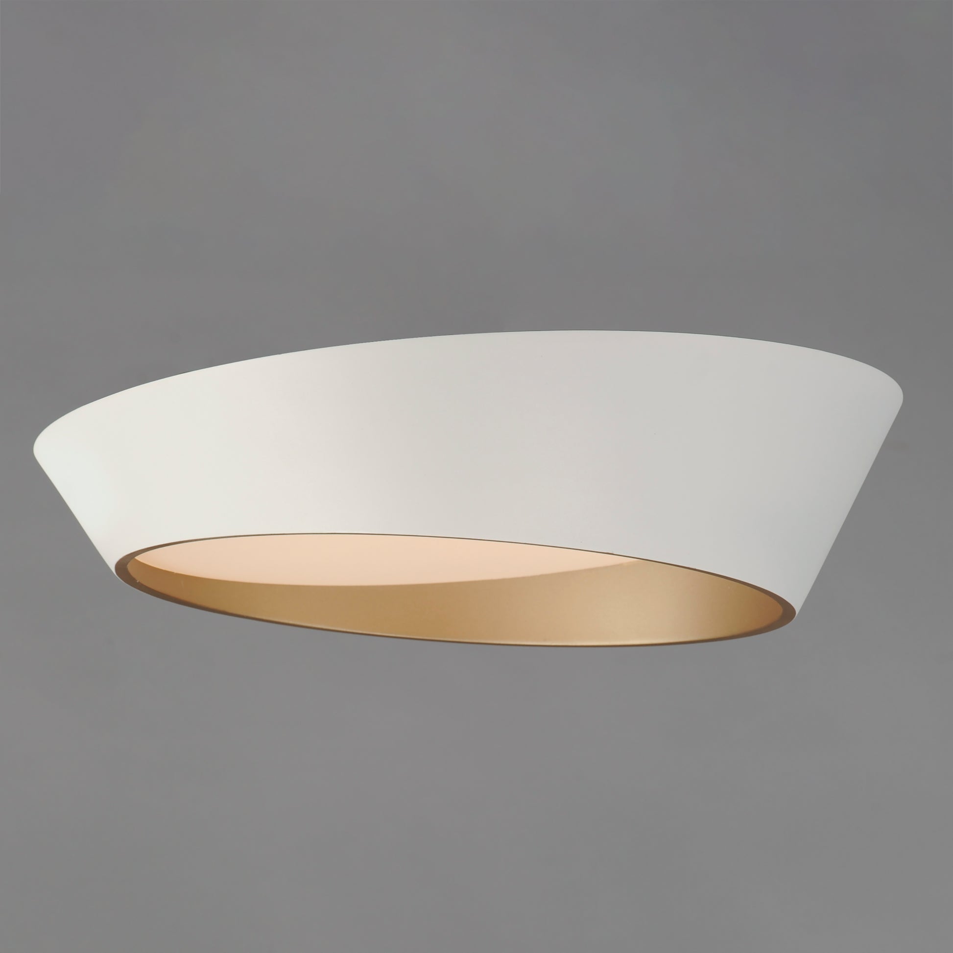 Slant 19.75" LED Flush Mount White/Gold by ET2