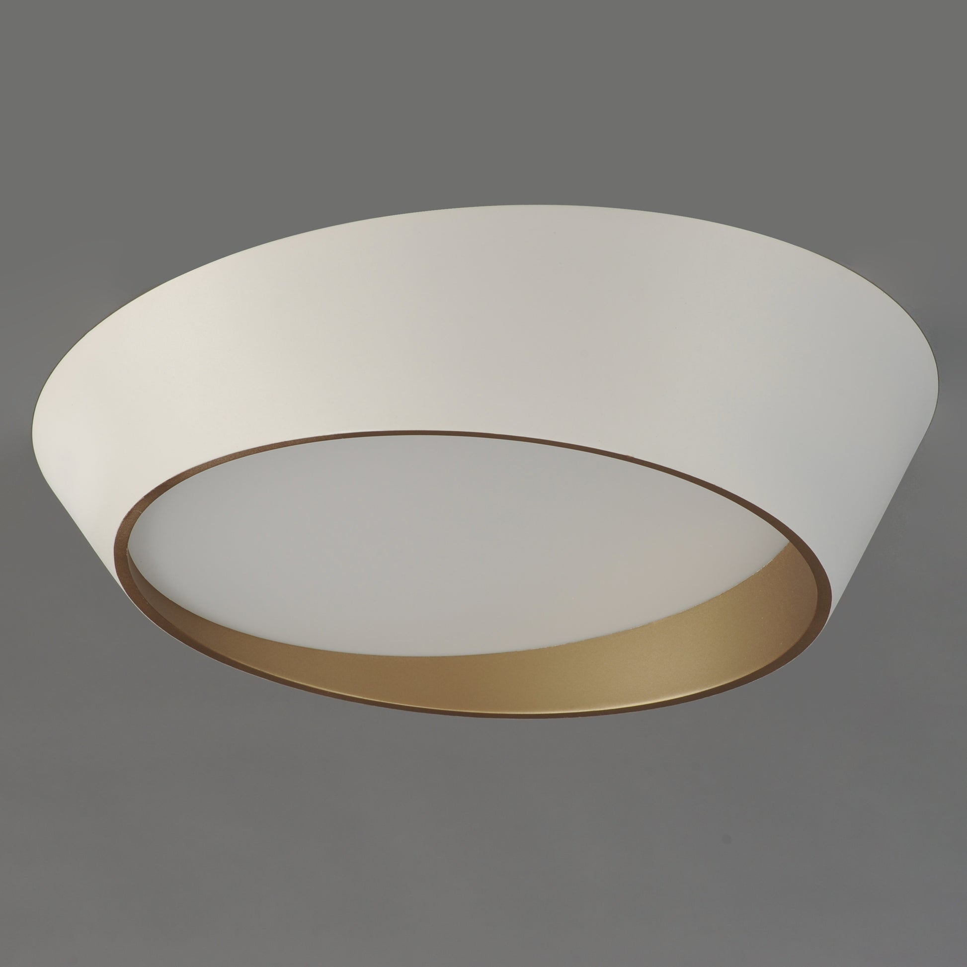 Slant 19.75" LED Flush Mount White/Gold by ET2