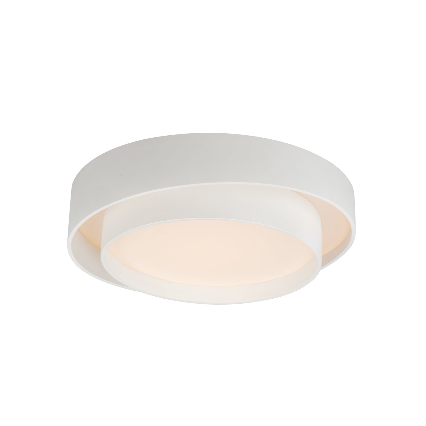 Ziggurat 19.75" LED Flush Mount White by ET2