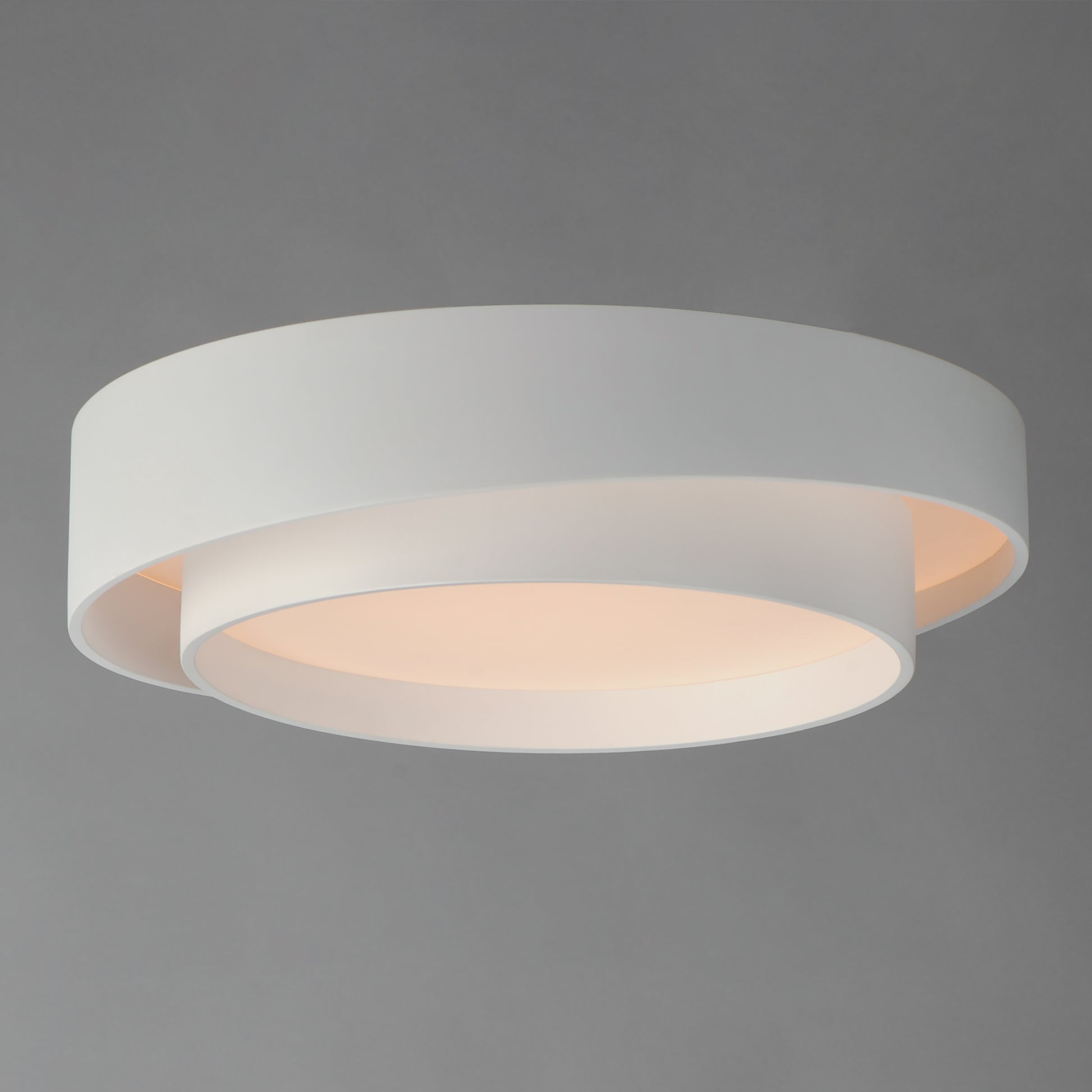 Ziggurat 19.75" LED Flush Mount White by ET2