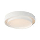 Ziggurat 24" LED Flush Mount White by ET2