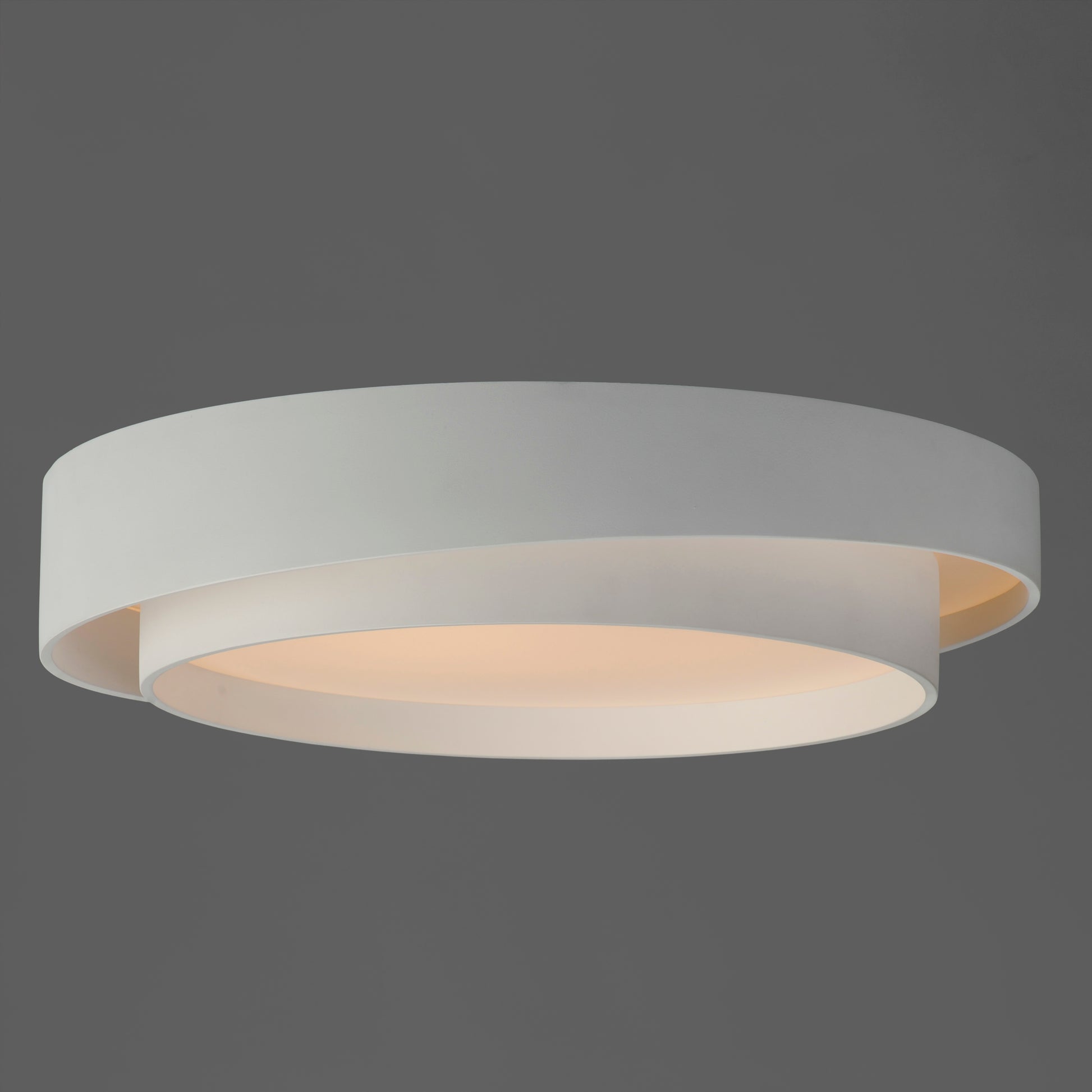 Ziggurat 24" LED Flush Mount White by ET2