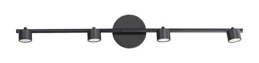 Taylor 4-Light Fixed Rail LED Track Light Black by ET2