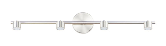 Taylor 4-Light Fixed Rail LED Track Light Satin Nickel by ET2