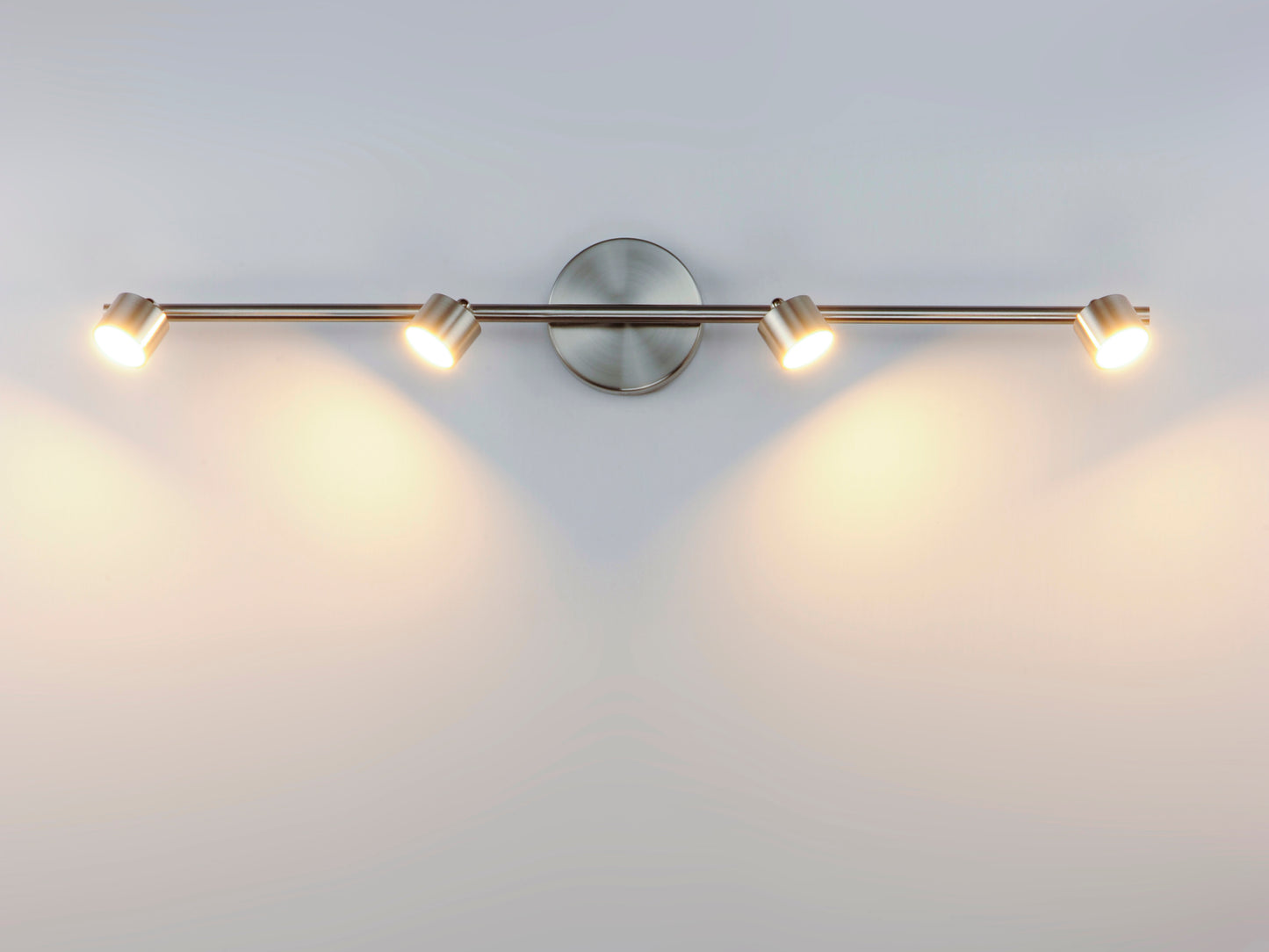 Taylor 4-Light Fixed Rail LED Track Light Satin Nickel by ET2