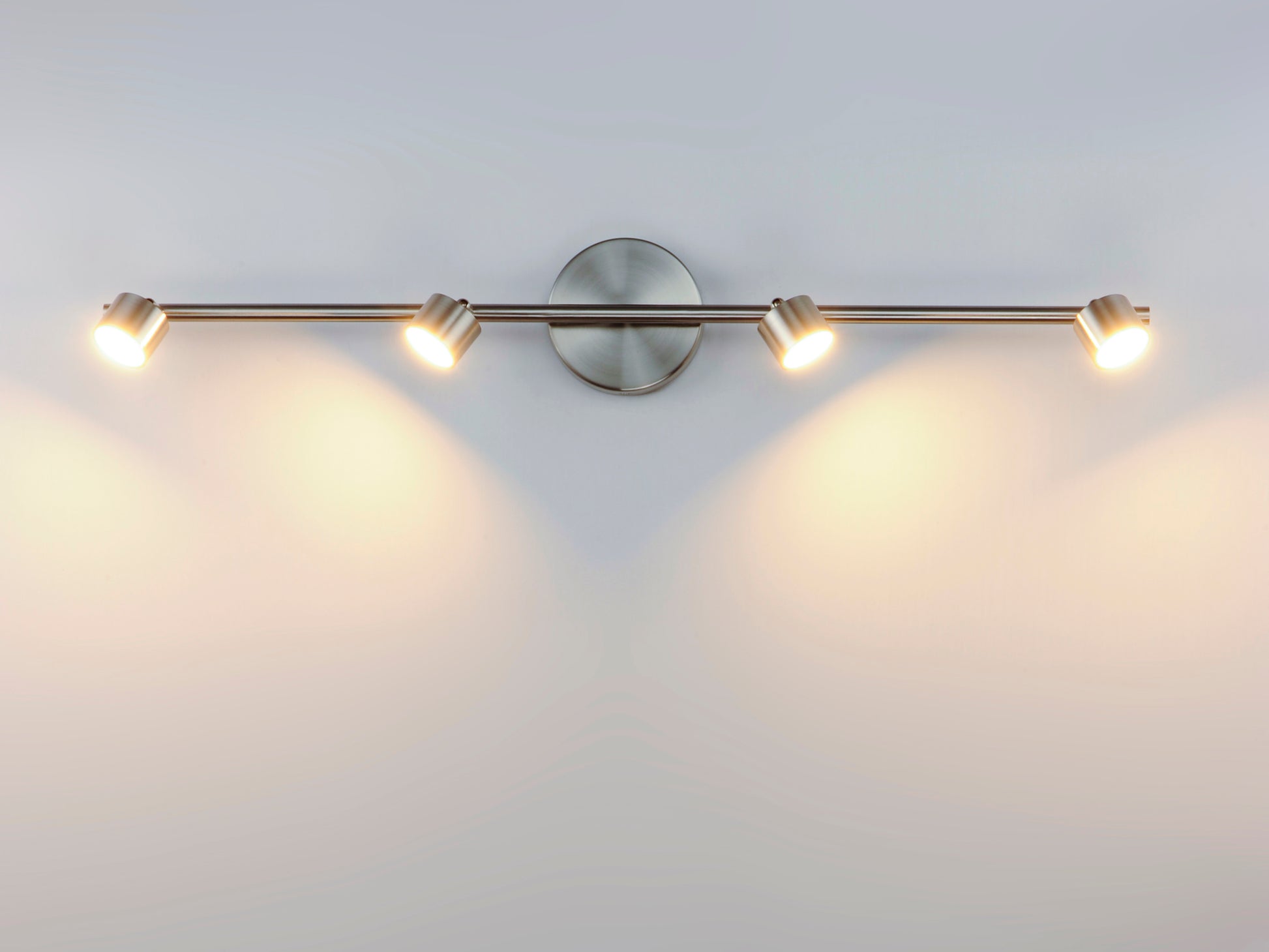 Taylor 4-Light Fixed Rail LED Track Light Satin Nickel by ET2