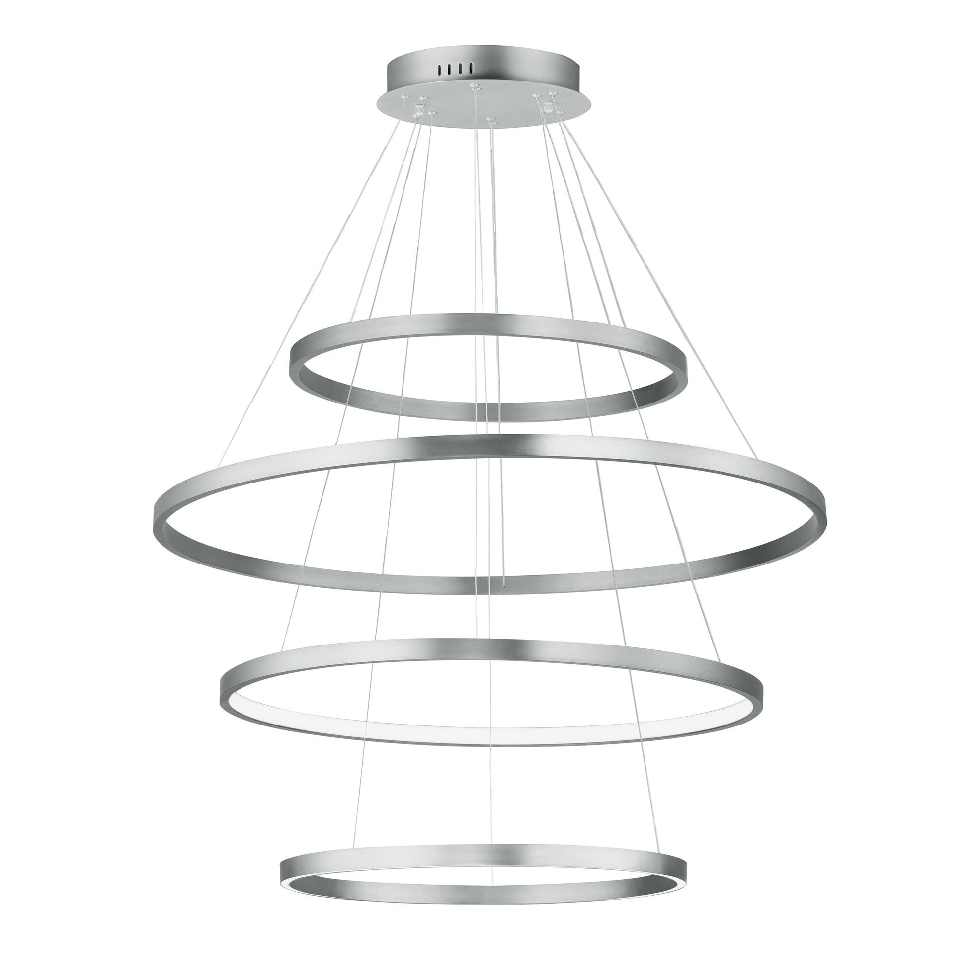 Groove 4-Tier Pendant 5CCT Select Brushed Aluminum by ET2