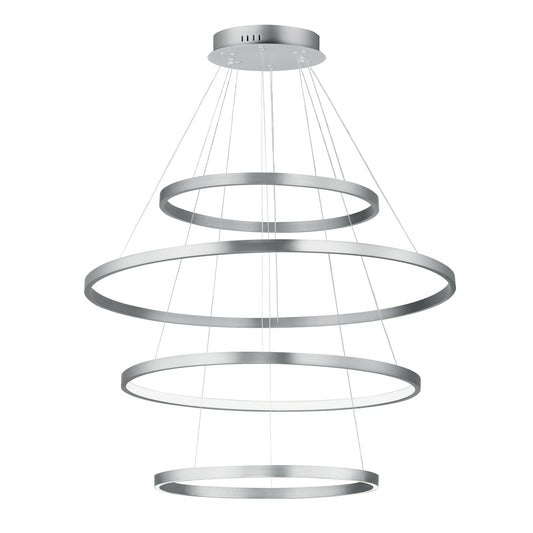 Groove 4-Tier Pendant 5CCT Select Brushed Aluminum by ET2