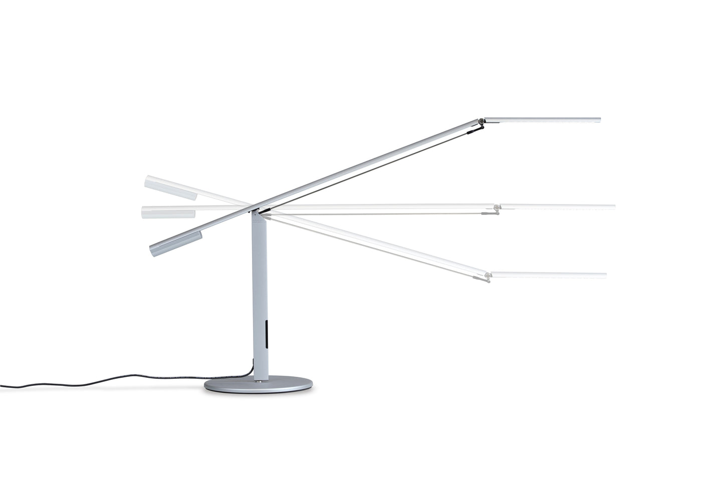Equo Desk Lamp Warm Light Silver Elx A W Sil Dsk by Koncept Inc