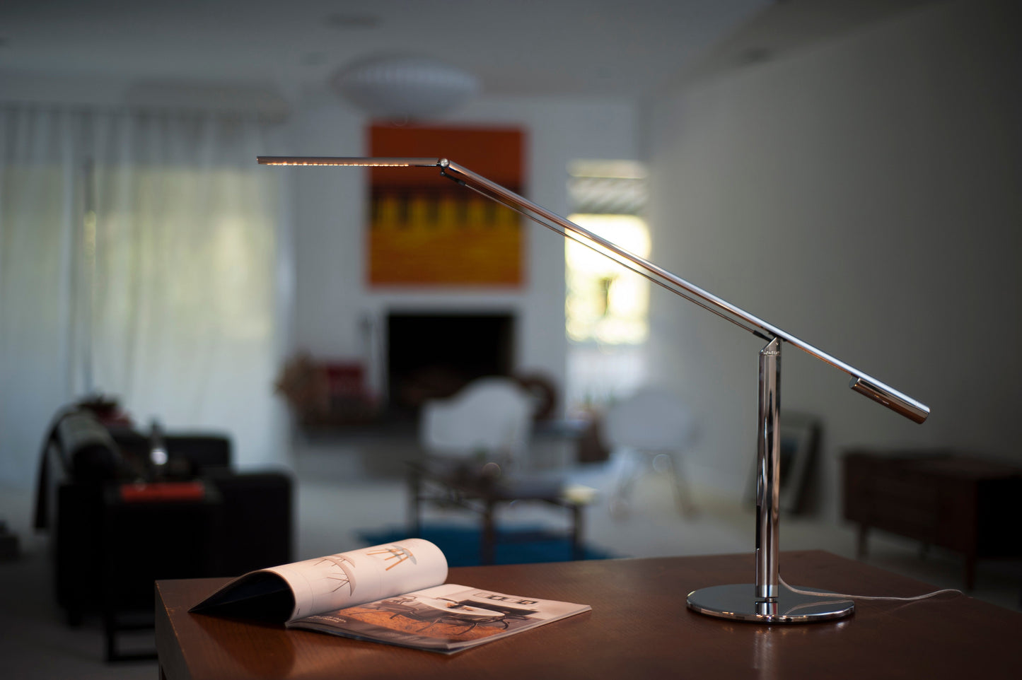Equo Desk Lamp Cool Light Silver Elx A C Sil Dsk by Koncept Inc