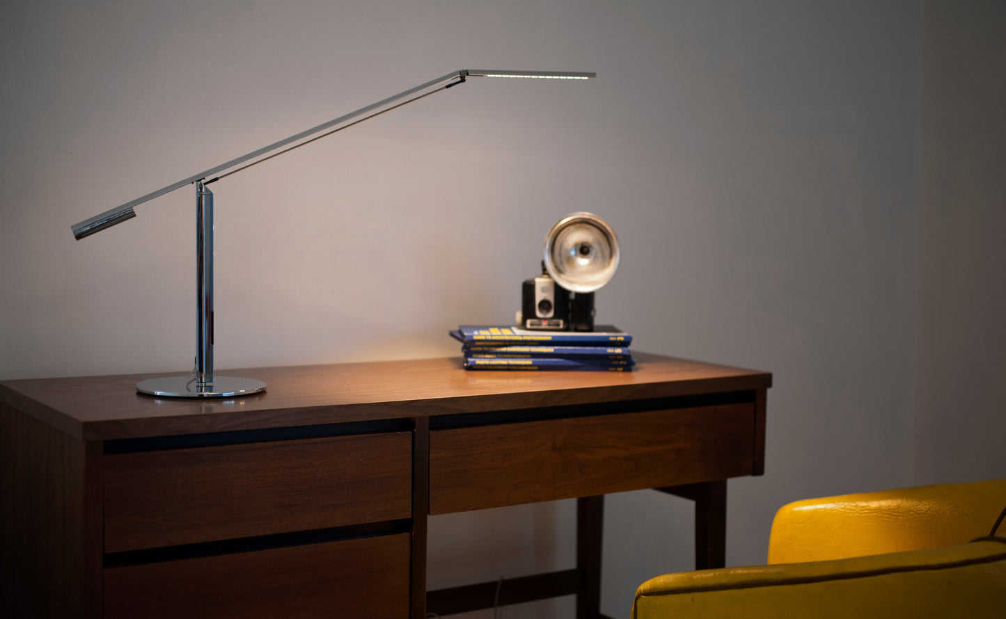 Equo Desk Lamp Warm Light Orange Elx A W Org Dsk by Koncept Inc
