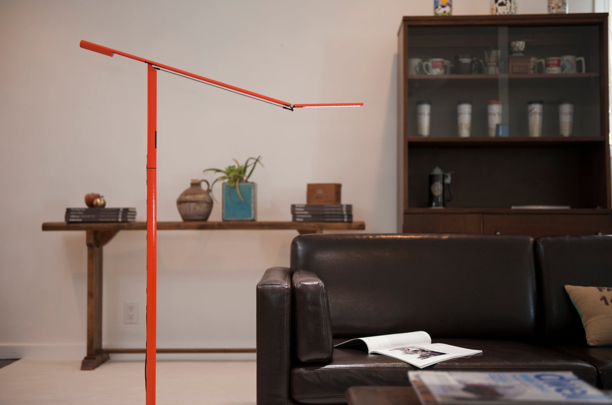 Equo Floor Lamp Cool Light Black Elx A C Blk Flr by Koncept Inc