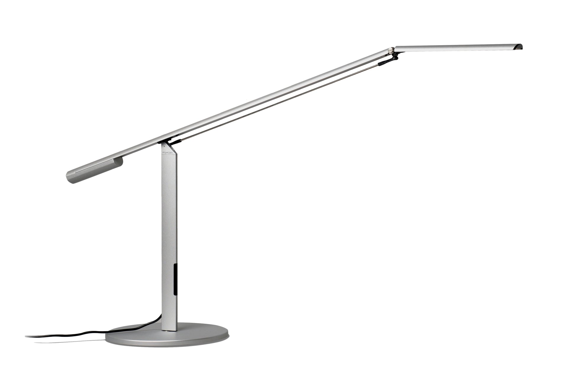 Equo Desk Lamp Warm Light Silver Elx A W Sil Dsk by Koncept Inc