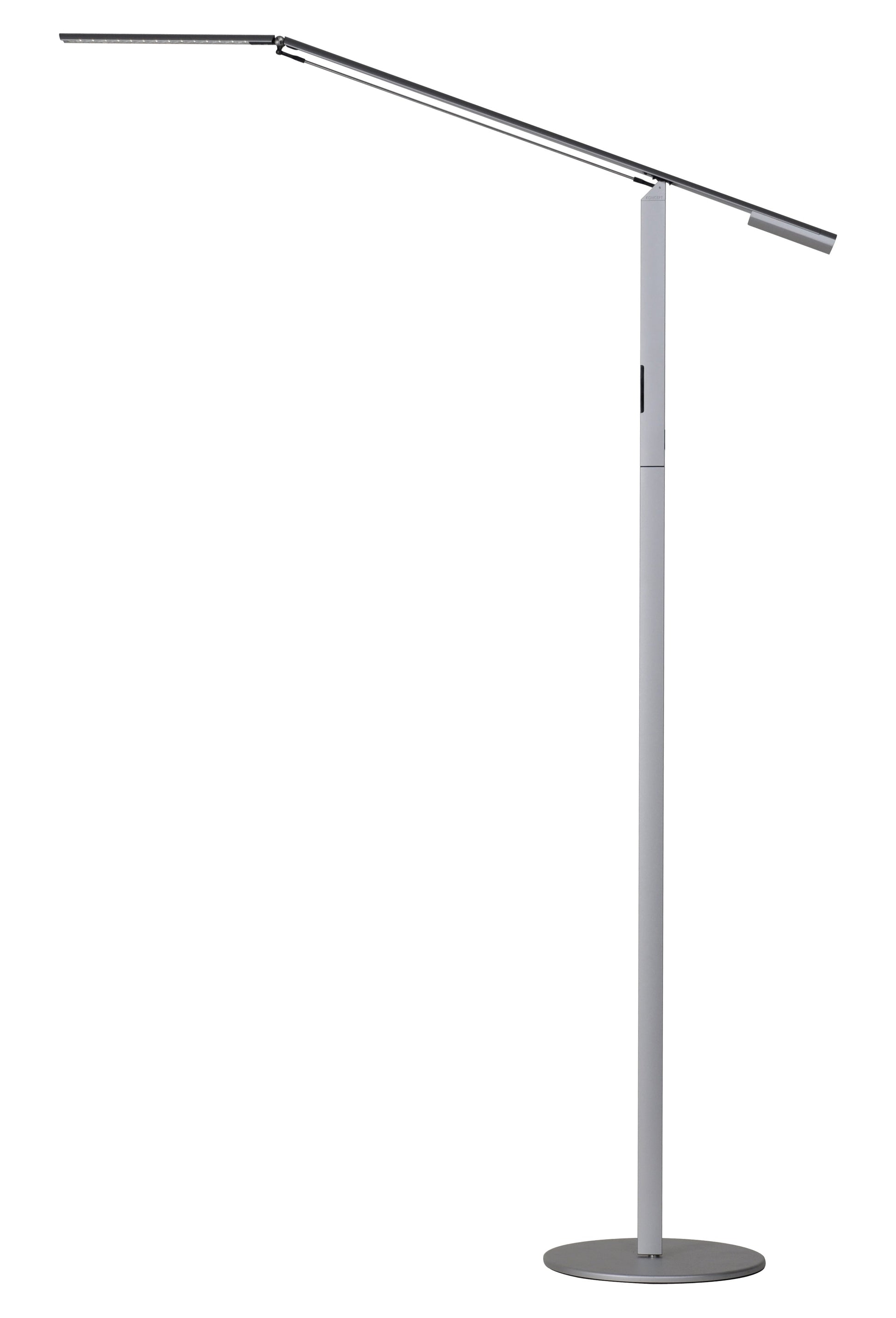 Equo Floor Lamp Cool Light Silver Elx A C Sil Flr by Koncept Inc