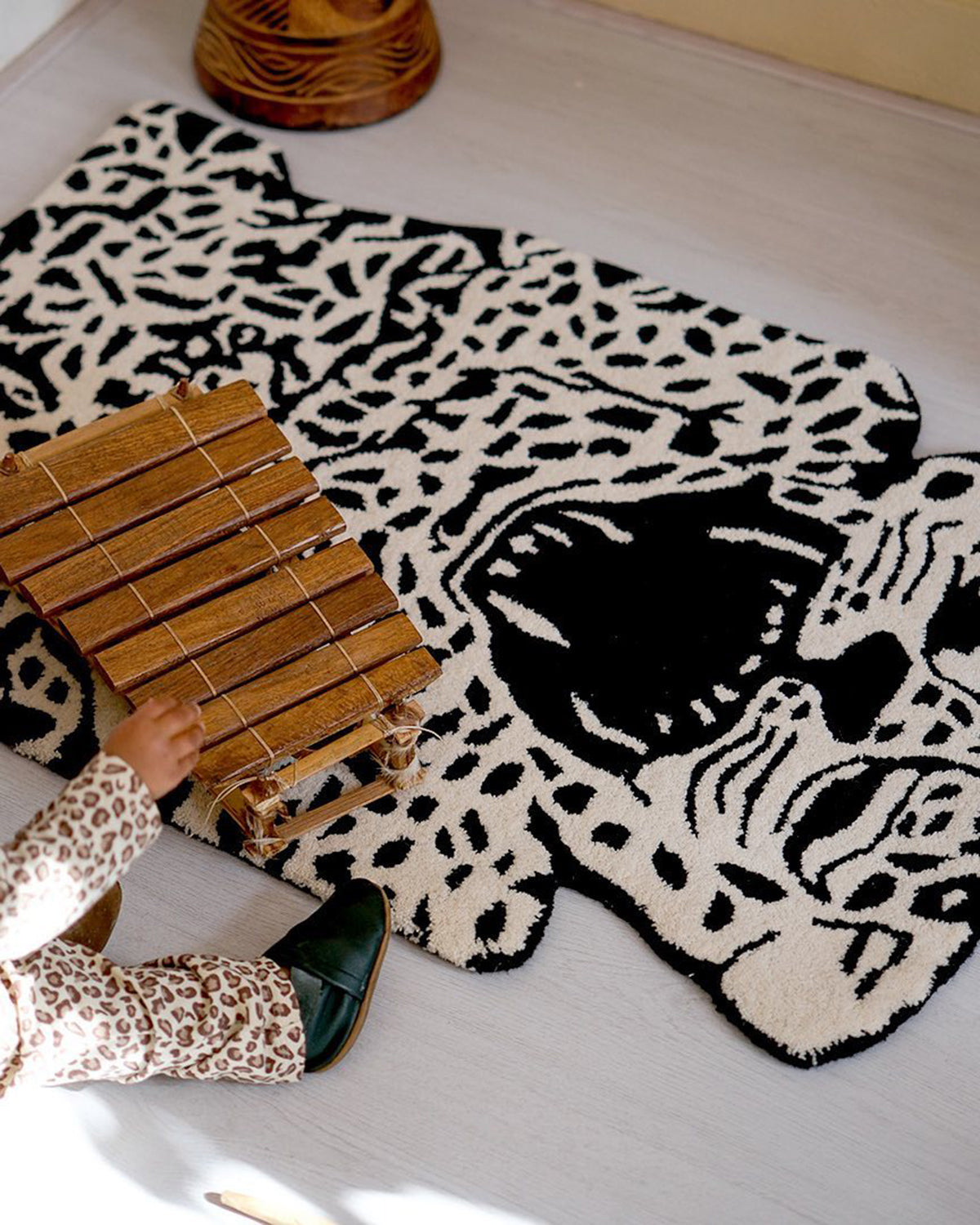 EO Play Leopard Rug – styled in a room (photo 2 of 6)