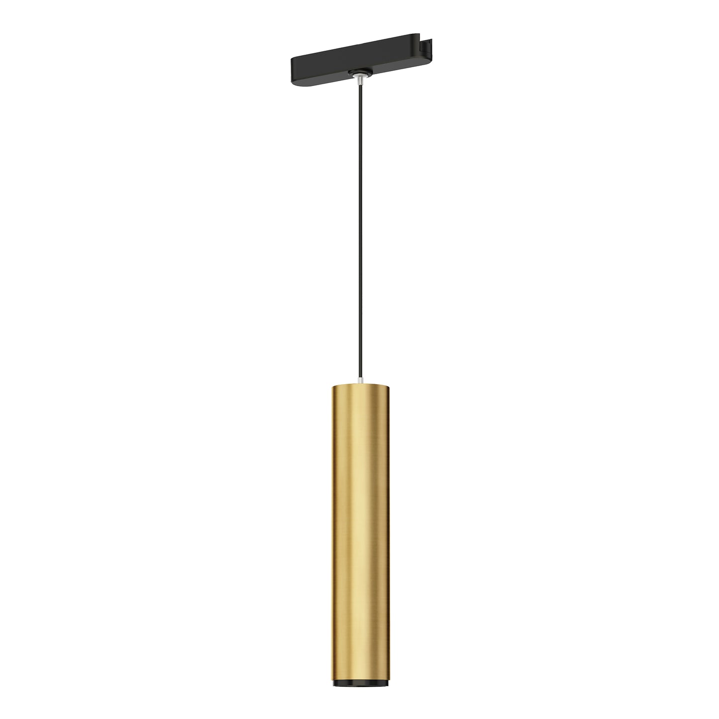 Continuum Track Tube Pendant Brass Natural Aged Brass by ET2