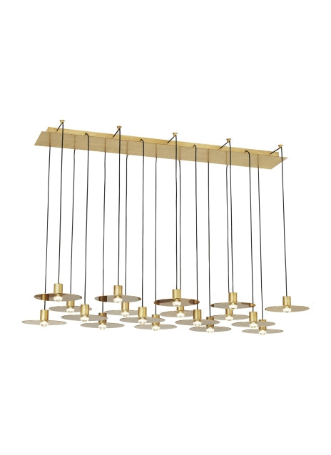 Eaves 18 Light Dimmable LED Linear Pendant by Visual & Comfort & Co