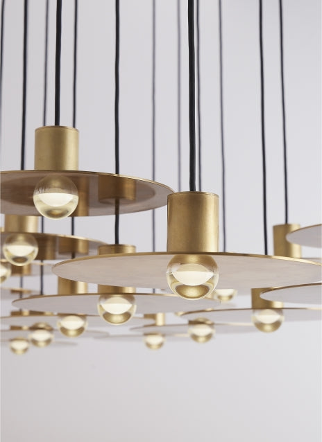 Eaves 18 Light Dimmable LED Linear Pendant by Visual & Comfort & Co