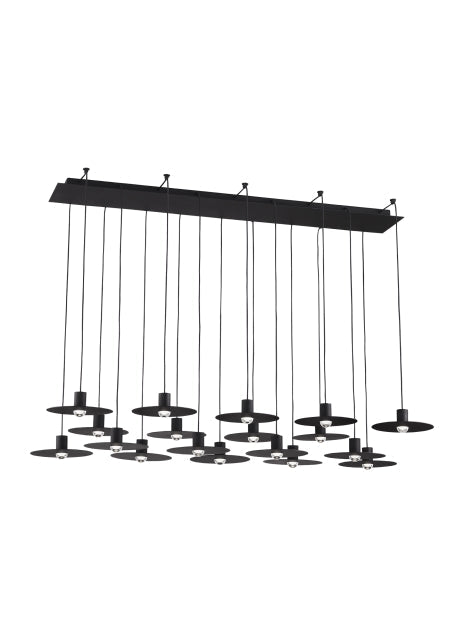 Eaves 18 Light Dimmable LED Linear Pendant by Visual & Comfort & Co