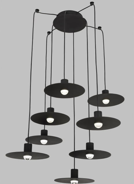 Eaves 8 Light Warm LED Adjustable Chandelier by Visual & Comfort & Co