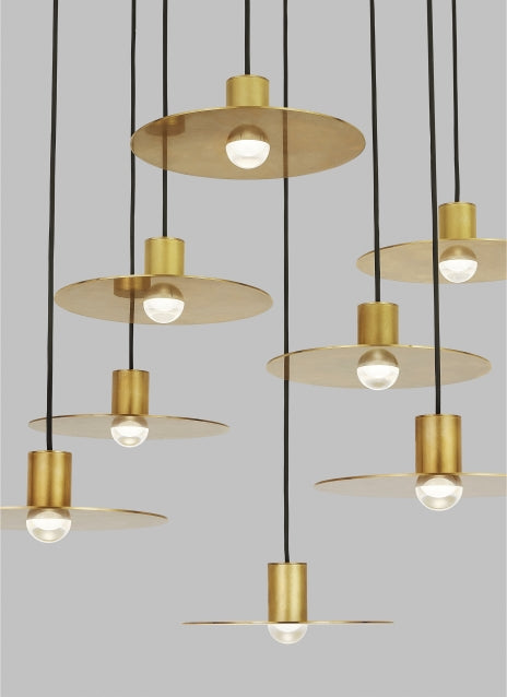 Eaves 8 Light Warm LED Adjustable Chandelier by Visual & Comfort & Co