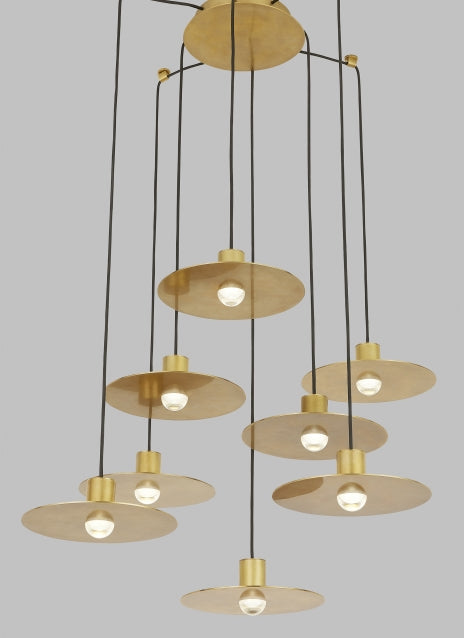 Eaves 8 Light Warm LED Adjustable Chandelier by Visual & Comfort & Co