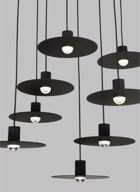 Eaves 8 Light Warm LED Adjustable Chandelier by Visual & Comfort & Co