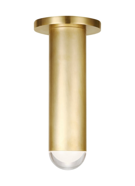 Ebell Natural Brass 10-inch Ceiling Light by Visual & Comfort & Co